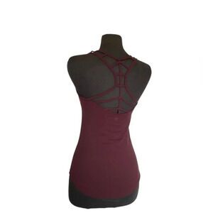 Athleta Athletic burgundy tank top Size XXS